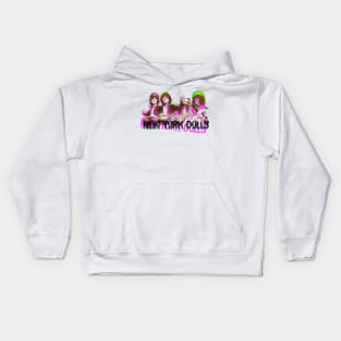 new york dolls offset graphic Kids Hoodie